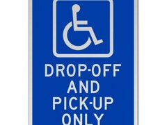 Accessible Drop-Off and Pick-Up Sign